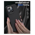 Siliconen hoesje geschikt voor Apple iPhone 14 Pro - Zwart