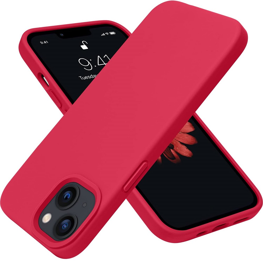 Siliconen hoesje geschikt voor Apple iPhone 14 - Rood