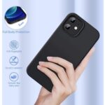 Siliconen hoesje geschikt voor Apple iPhone 14 - Zwart