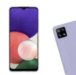 Siliconen hoesje geschikt voor Samsung Galaxy A22 5G - Paars