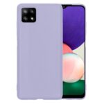 Siliconen hoesje geschikt voor Samsung Galaxy A22 5G - Paars