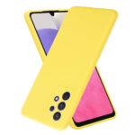 Siliconen hoesje geschikt voor Samsung Galaxy A33 5G - Geel