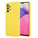 Siliconen hoesje geschikt voor Samsung Galaxy A33 5G - Geel