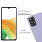 Siliconen hoesje geschikt voor Samsung Galaxy A33 5G - Paars