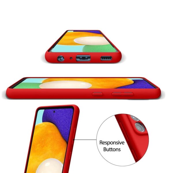 Siliconen hoesje geschikt voor Samsung Galaxy A52 - Rood