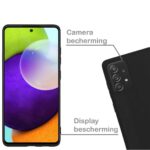 Siliconen hoesje geschikt voor Samsung Galaxy A52 - Zwart