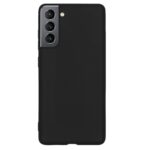 Siliconen hoesje geschikt voor Samsung Galaxy S21FE - Zwart