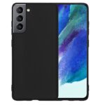Siliconen hoesje geschikt voor Samsung Galaxy S21FE - Zwart
