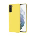 Siliconen hoesje geschikt voor Samsung Galaxy S22 - Geel