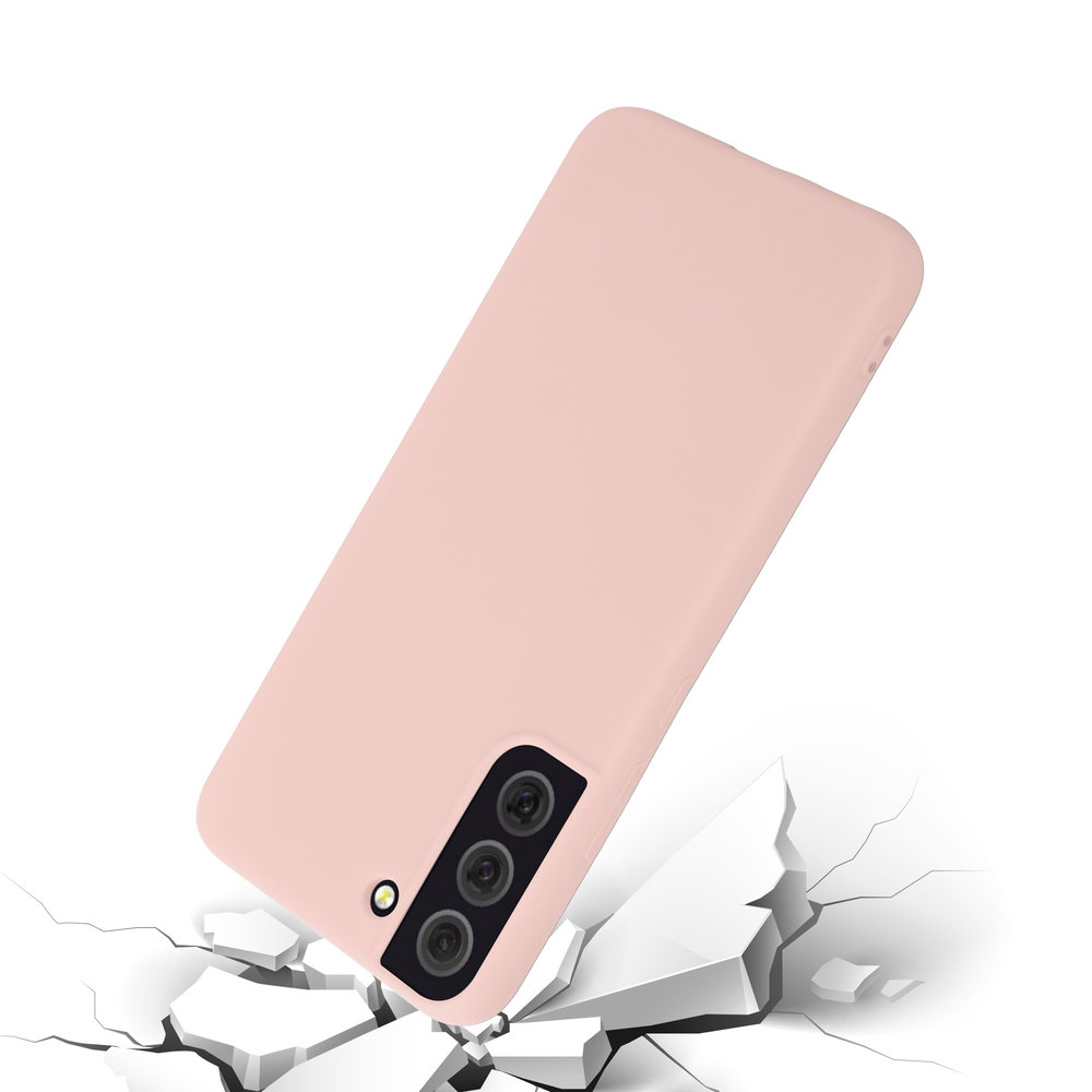 Siliconen hoesje geschikt voor Samsung Galaxy S22 - Roze