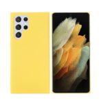 Siliconen hoesje geschikt voor Samsung Galaxy S22 Ultra - Geel