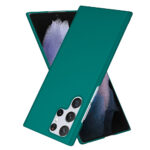 Siliconen hoesje geschikt voor Samsung Galaxy S22 Ultra - Groen