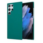 Siliconen hoesje geschikt voor Samsung Galaxy S22 Ultra - Groen