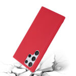 Siliconen hoesje geschikt voor Samsung Galaxy S22 Ultra - Rood