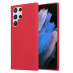 Siliconen hoesje geschikt voor Samsung Galaxy S22 Ultra - Rood