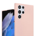 Siliconen hoesje geschikt voor Samsung Galaxy S22 Ultra - Roze