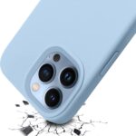 Siliconen hoesje - Licht blauw - Geschikt voor Apple iPhone 14