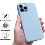 Siliconen hoesje - Licht blauw - Geschikt voor Apple iPhone 14 Pro Max