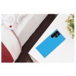 Siliconen hoesje - Licht blauw - Geschikt voor Samsung Galaxy S22 Ultra