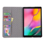Tablet hoes Croco Print geschikt voor Samsung Galaxy Tab A 10.1 (2019) - Zwart