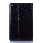 Tablet hoes Croco Print geschikt voor Samsung Galaxy Tab A 10.1 (2019) - Zwart
