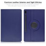 Tablet hoesje 360 - Donker Blauw geschikt voor Samsung Galaxy Tab S8 Plus