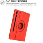 Tablet hoesje 360 geschikt voor Samsung Galaxy Tab S7 Plus - Rood