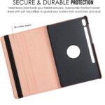 Tablet hoesje 360 geschikt voor Samsung Galaxy Tab S7 Plus - Rosegoud