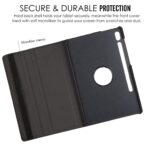 Tablet hoesje 360 geschikt voor Samsung Galaxy Tab S7 Plus - Zwart