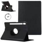 Tablet hoesje 360 geschikt voor Samsung Galaxy Tab S7 Plus - Zwart