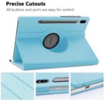 Tablet hoesje 360 - Licht Blauw geschikt voor Samsung Galaxy Tab S8 Plus