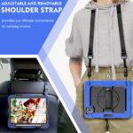 Tablet hoesje met Strap geschikt voor Apple iPad Pro 11" | iPad Air 4/5 – Blauw