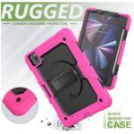 Tablet hoesje met Strap geschikt voor Apple iPad Pro 11" | iPad Air 4/5 – Roze