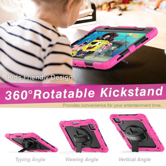Tablet hoesje met Strap geschikt voor Apple iPad Pro 11" | iPad Air 4/5 – Roze