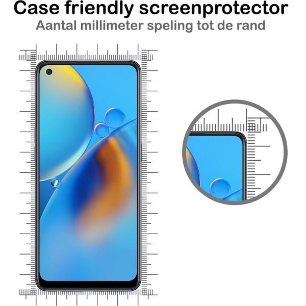 Tempered screenprotector geschikt voor Oppo A74 5G