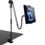 Zwanenhals Tablethouder en Telefoonhouder met Klemsysteem voor Bureau Tafel en Meubels - LB536