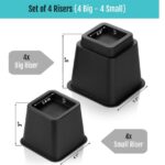 4x bedverhogers | bedklossen | meubelverhogers | stoelverhogers | max. 600 kg - LB637