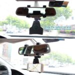 Auto Telefoonhouder voor Binnenspiegel / Achteruitkijkspiegel met 360 graden rotatie - LB508