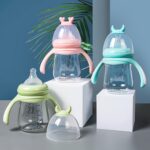 Babyfles met Handvaten | Voedingsfles Melkfles voor Baby | 180ml Groen