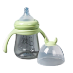 Babyfles met Handvaten | Voedingsfles Melkfles voor Baby | 180ml Groen