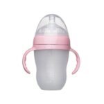 Babyfles met Handvaten | Voedingsfles Melkfles voor Baby | 250ml Roze