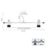 Kledinghangers Kleerhangers Broekhankers met Knijpers Klemmen | Set van 20 - LB617