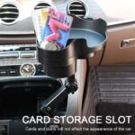 Multifunctioneel Autohouder met Blad Tafeltje voor Bekerhouder Serveertafel Dienblad voor Eten en Drinken - LB561