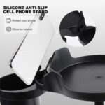 Multifunctioneel Autohouder met Blad Tafeltje voor Bekerhouder Serveertafel Dienblad voor Eten en Drinken - LB561