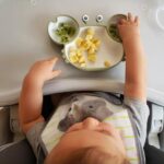 Siliconen Baby Bord met Zuignap | Onbreekbaar Bordje met Vakken | Eetbord geschikt voor Peuters en Kleuters | Groen