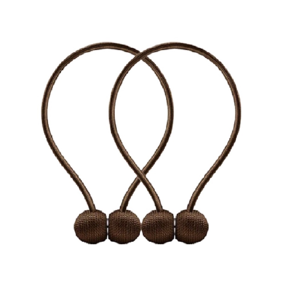 2 Stuks Magnetisch Gordijn Embrasse | Bruin - LB636