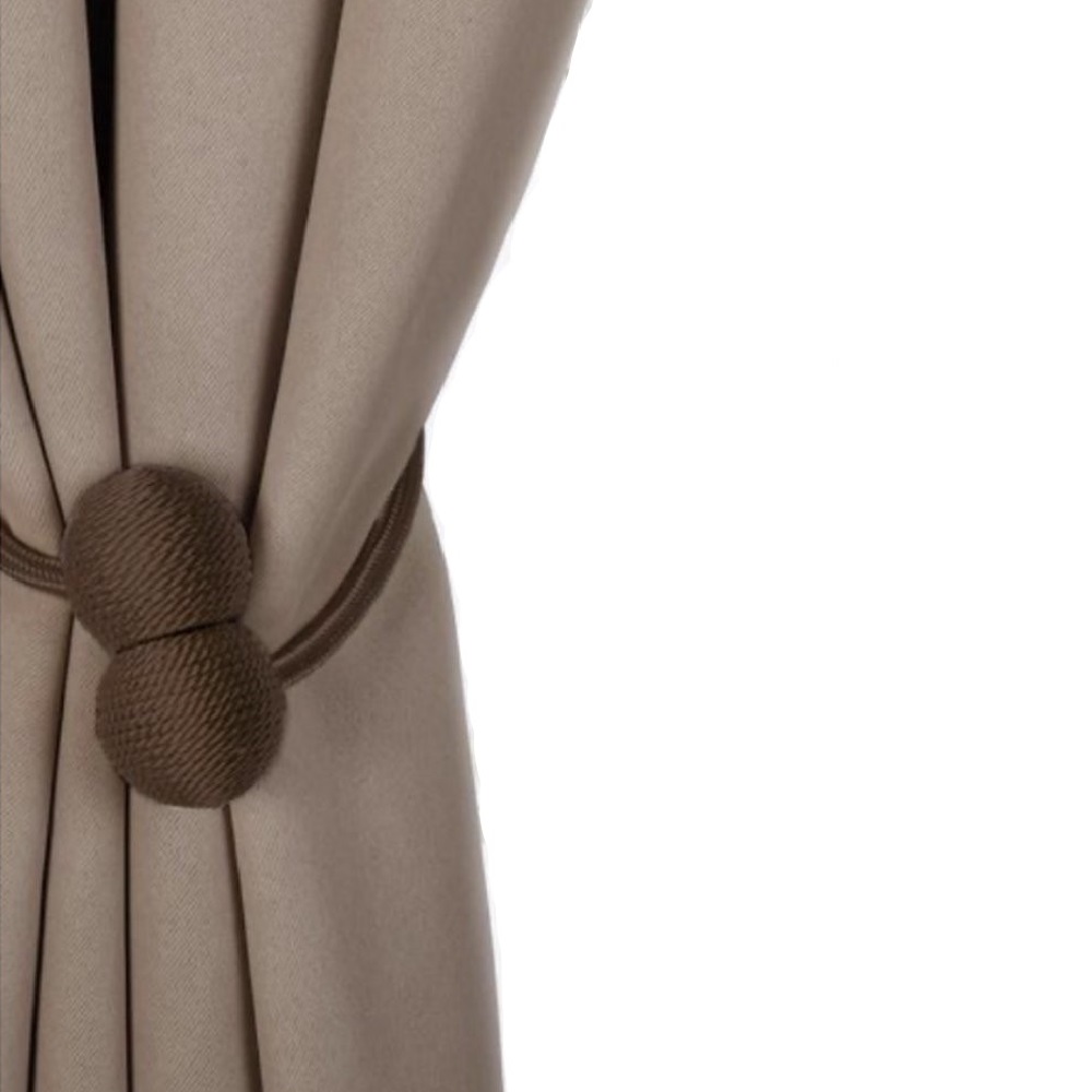 2 Stuks Magnetisch Gordijn Embrasse | Bruin - LB636