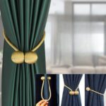 2 Stuks Magnetisch Gordijn Embrasse | Goud - MS-67