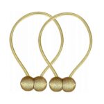 2 Stuks Magnetisch Gordijn Embrasse | Goud - MS-67