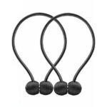 2 Stuks Magnetisch Gordijn Embrasse | Zwart - MS-67